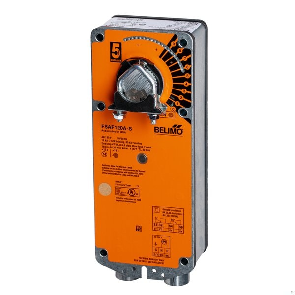 FSAF120A-S Belimo 120 volt on/off spring return actuator