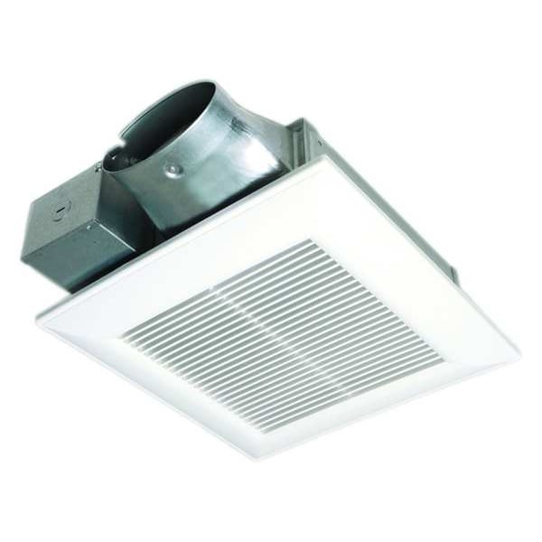 FV-0510VS1 Panasonic 3-Speed Bathroom Fan, 120V, 4 in Duct, Without Light
