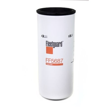 Fleetguard FF5687 Fuel Filter, 8.875 in, Spin-On