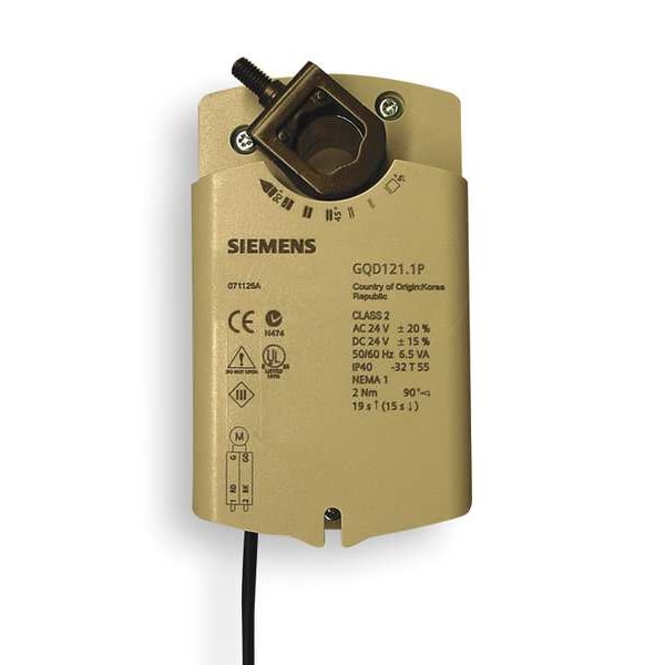 GQD121.1P Siemens Electric Actuator for Valve Applications, 24V AC/DC, 20 in-lb