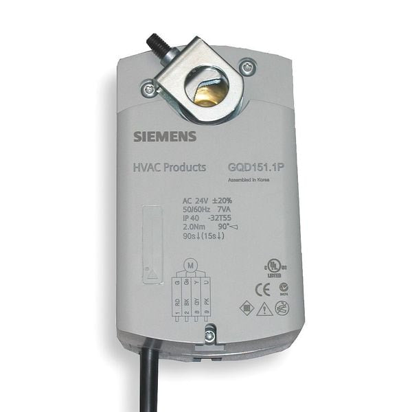 GQD151.1P Siemens Electric actuator, proportional valve damper (20 in-lb, 24V AC/DC)