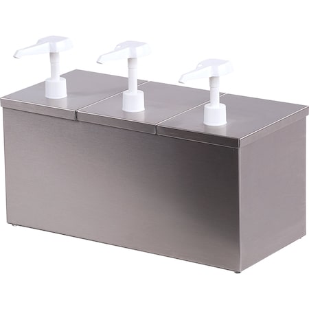 Carlisle Foodservice 38623IB Insulated Topping Rail w/Pumps, 11