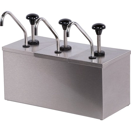 Carlisle Foodservice 386230IB Insulated Topping Rail w/Pumps, 13