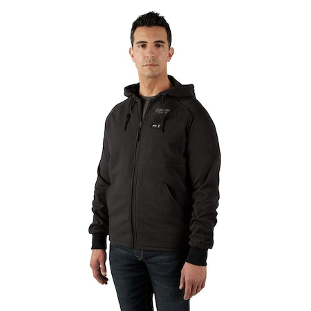 Milwaukee Tool 306B-213X Men's Heated Hoodie Kit, Milwaukee M12(TM), 3 Settings, Up to 8 hrs Time, Zipper Closure, Black
