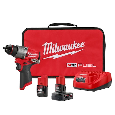 Milwaukee Tool 3404-22 M12 FUEL 1/2 in. Hammer Drill/Driver Kit