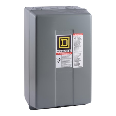 Square D 8903LG1200V04 Contactor, Type L, multipole lighting, electrically held, 30A, 12 pole, 600V, 277V AC 60Hz coil, NEMA