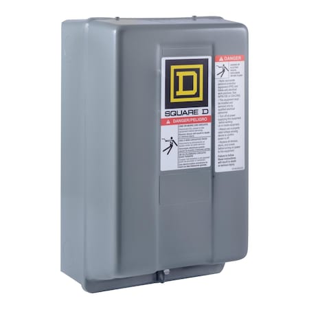 Square D 8903SMG1V02 Contactor, Type S, multipole lighting, electrically held, 30A, 2 pole, 110/120V AC 50/60Hz coil, NEMA 1