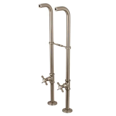 Kingston Brass CC266S8BEX Freestanding Supply Line with Stop Valve & Handle