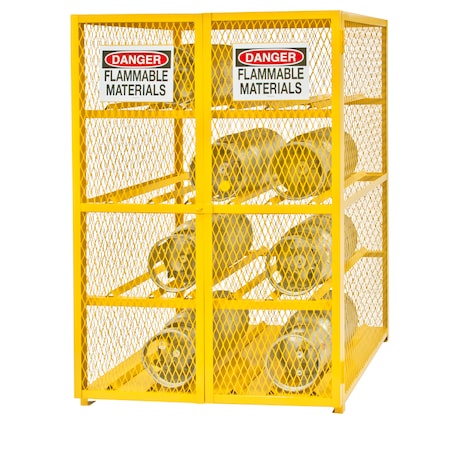Durham MFG EGCC12-50 Gas Cylinder Cabinet, 50x42, Capacity 12