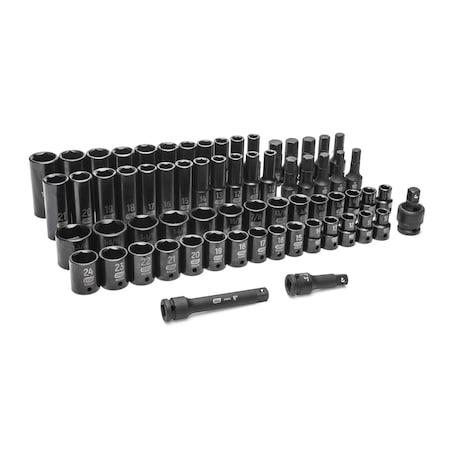 Gearwrench 89095 Metric Master Impact Skt 65 Pc, 1/2 in Dr