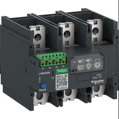 Schneider Electric LR9G500 Overload Relay, 1NC/1NO, 125 A Min current, 500 A Max current, 500V AC