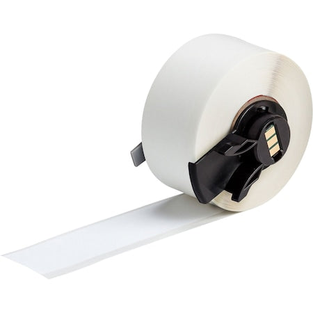 Brady M6C-1000-489 Continuous Label Stock, White, Matte, 1 in W