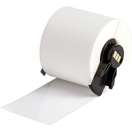 Brady M6C-1900-8591 Continuous Label Stock, White, Gloss