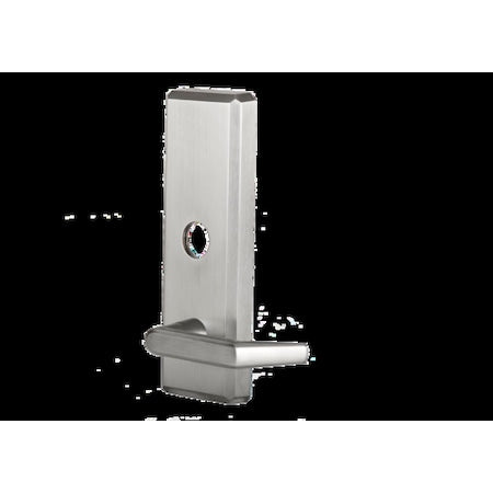 Dormakaba QET360E689LC QET360 Exit Trim, Keyed Sierra Lever, Satin Chrome