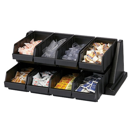 Cambro EA8RS8110 Condiment Organizer, 9 1/4 in H, Black