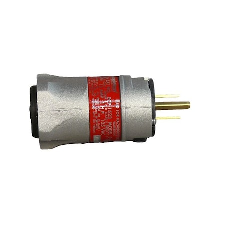 Appleton Electric NCP-2023 Plug, 20A, 3P, 2W, Thermoplastic Poly, 125V AC