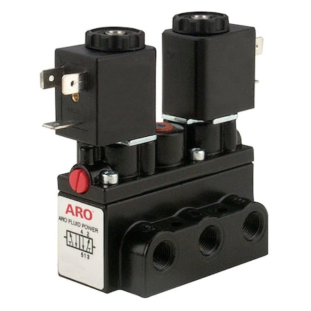 ARO A912SD-024-A Solenoid Air Con Valve, Four-Way, 150 psi