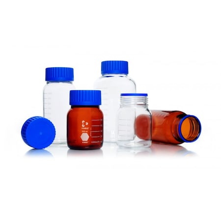 Kimble Chase 14393-5000 Media Bottle, Borosilicate Glass, 310 mm H