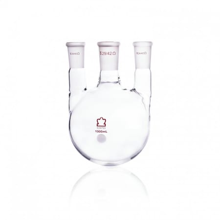Kimble Chase 606000-1524 Triple Neck Round Bottom Flask, 1000mL