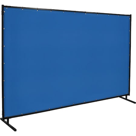Steiner 535HD-6X10 Welding Screens, Vinyl-Laminated Polyester, 10 ft W., 6 ft H., 13 oz, Blue