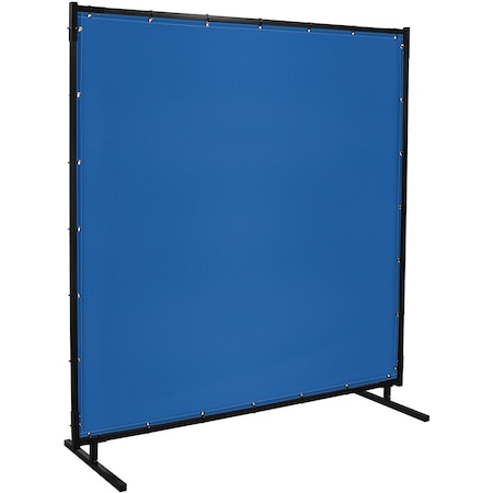 Steiner 535HD-6X6 Welding Screens, Vinyl-Laminated Polyester, 6 ft W., 6 ft H., 13 oz, Blue