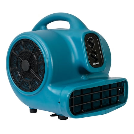 Xpower X-430TF Air Mover W/ 3 hr Timer and Filter Kit, 1/3 HP, 2000 CFM, 3.8 Amps, 4 Positions, 3 Speeds