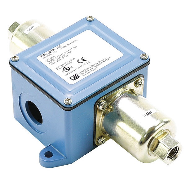 J21K-140 United Electric Differential Pressure Switch, SPDT