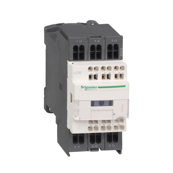 LC1D093G7 Schneider Electric IEC magnetic contactor, 3-pole non-reversing, 1NC/1NO, 120V AC