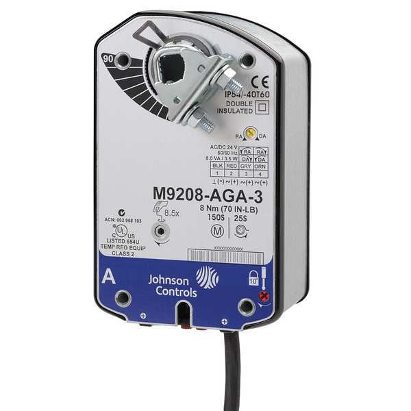 M9208-BGC-3 Johnson Controls Electric On/Off Actuator (70 in-lb) for valve applications