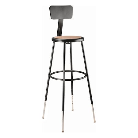 National Public Seating 6230HB-10 Black Hardboard Stool Back, 31-39