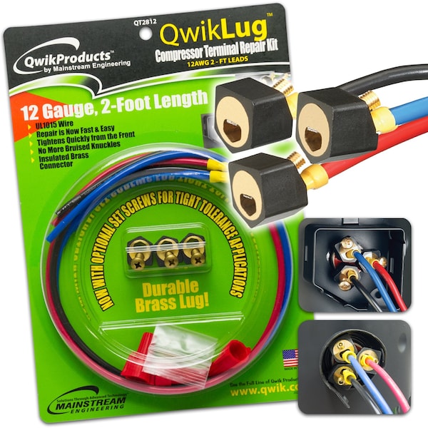 QT2812 Qwik Products Terminal Repair Kit with 12 AWG Leads
