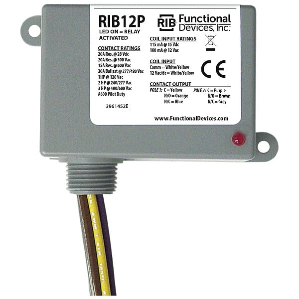 RIB12P Functional Devices-Rib Enclosed relay, genuine OEM replacement part