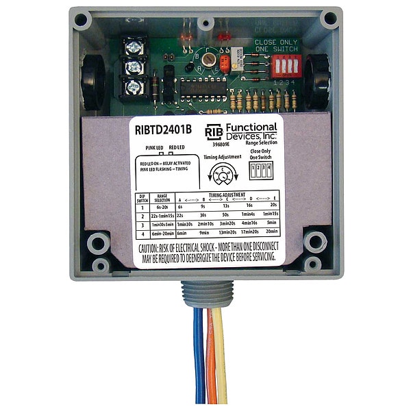 RIBTD2401B Functional Devices-Rib Enclosed time delay relay, genuine OEM replacement