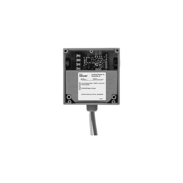 RIBX24BF Functional Devices Current Sensor Relay with 20 Amp SPDT sensing
