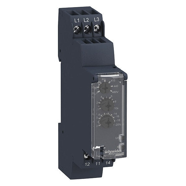 RM17TU00 Schneider Electric 3 Phase Relay with Octal Base, SPDT Contacts
