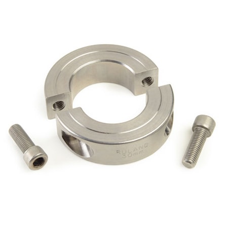 Ruland MSP-45-ST Shaft Collar, 1pc Clamp, Bore 45 mm, OD73 mm, 316 Stainless Steel