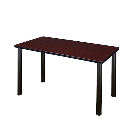 KEE MT4824MHBPBK Regency Kee 48 x 24 in. Training Seminar Table- Mahogany Top, Black Legs