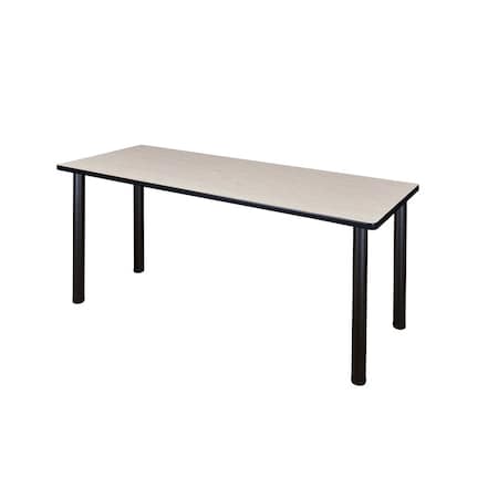 KEE MT6024PLBPBK Regency Kee 60 x 24 in. Training Seminar Table- Maple Top, Black Legs