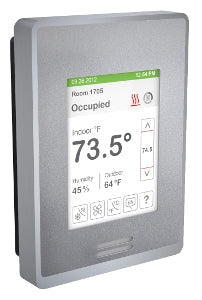 SE8350U5B00 Schneider Electric BACnet FCU Thermostat with Occupancy and Relative Humidity Silver