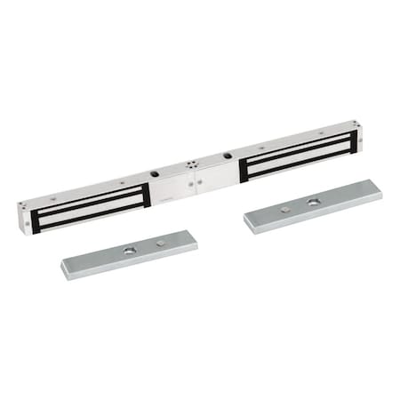 Locknetics MG600-2 Maglock, Satin Stainless Steel, 12V DC/24V DC, Maglocks