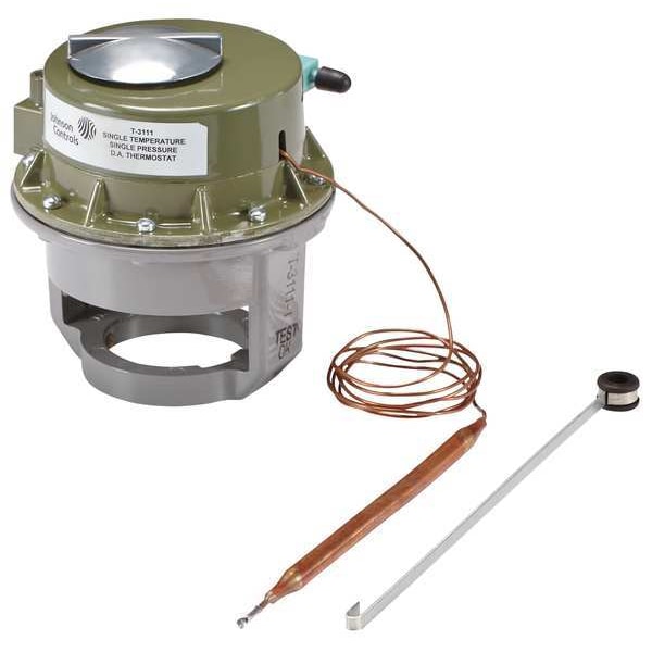 T-3311-1 Johnson Controls Pneumatic Thermostat, Dual Temperature, Heating and Cooling