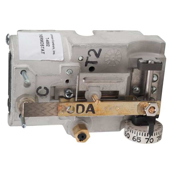 T-4002-201 Johnson Controls Pneumatic Thermostat, Single Temperature (55–85°F) 2 Pipe, Horizontal
