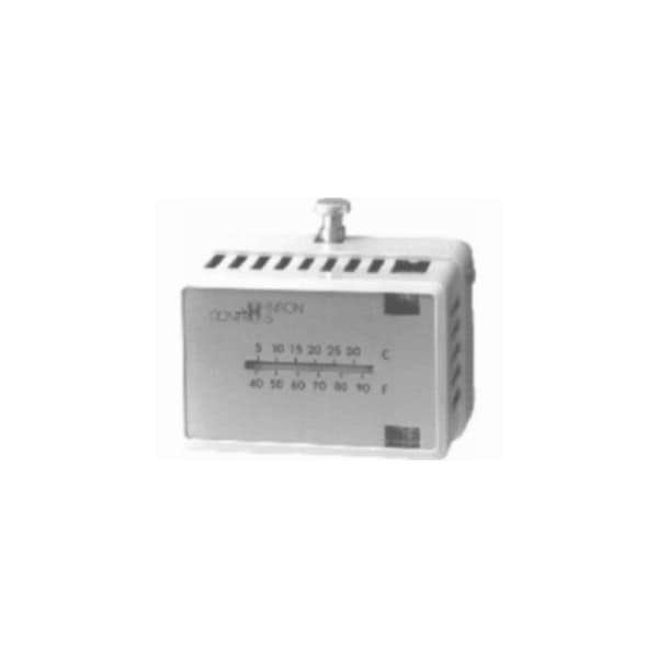 T-4516-202 Johnson Controls Thermostat with switch, dual temperature, vertical mount
