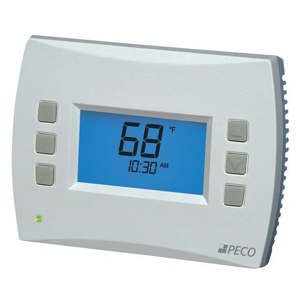 T4522-001 Peco Programmable Thermostat, 2 H/2 C