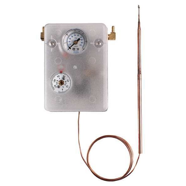 T-8000-3 Johnson Controls Pneumatic Remote Temperature Limit Controller, 15 ft capillary