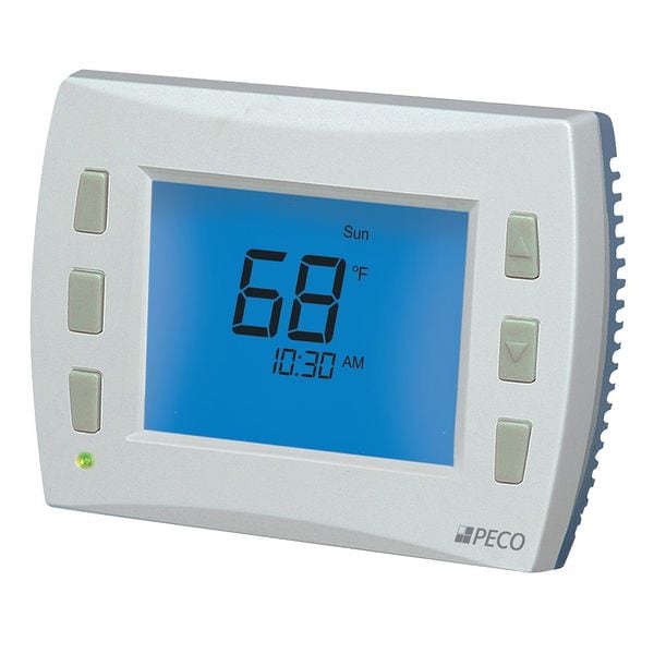 T8532-002 Peco Multi-Fan Thermostat 2H/2C, 24V