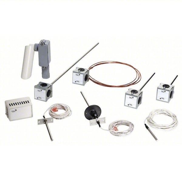 TE-6361P-1 Johnson Controls Duct temperature sensor with 10k ohm thermistor, 8 in probe