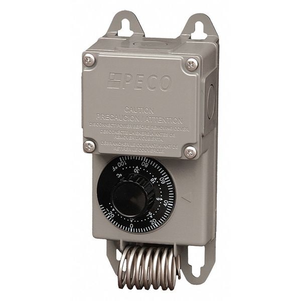 TF115-023 Peco Line Voltage Thermostat with Exposed Dial