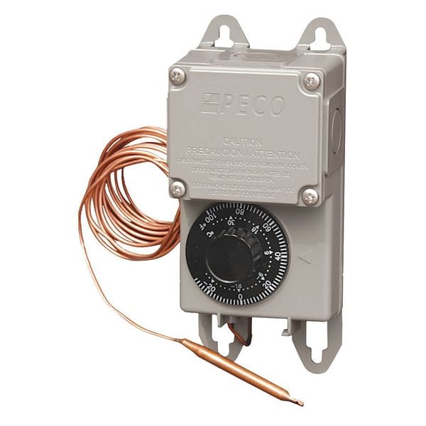 TRF115-007 Peco Line Voltage Thermostat with 8 ft Remote Sensor