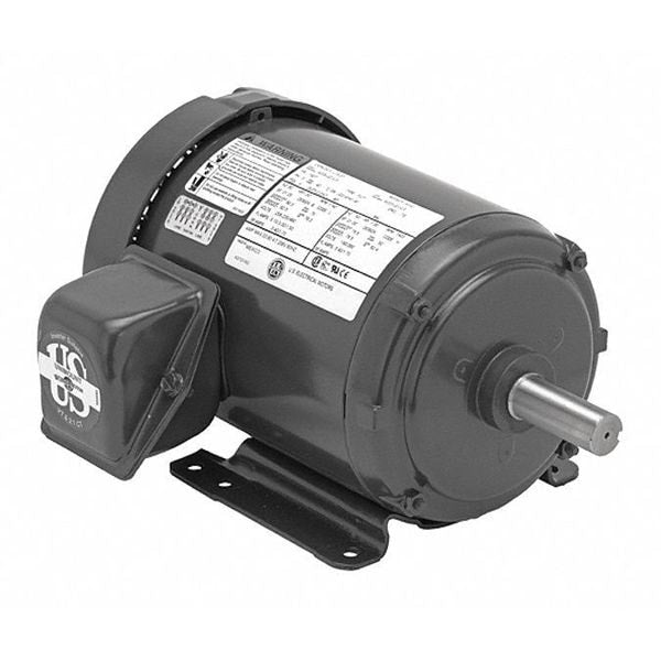 U2P2D U.S. Motors 2 HP three-phase general purpose motor, 208-230/460V AC, 145T frame